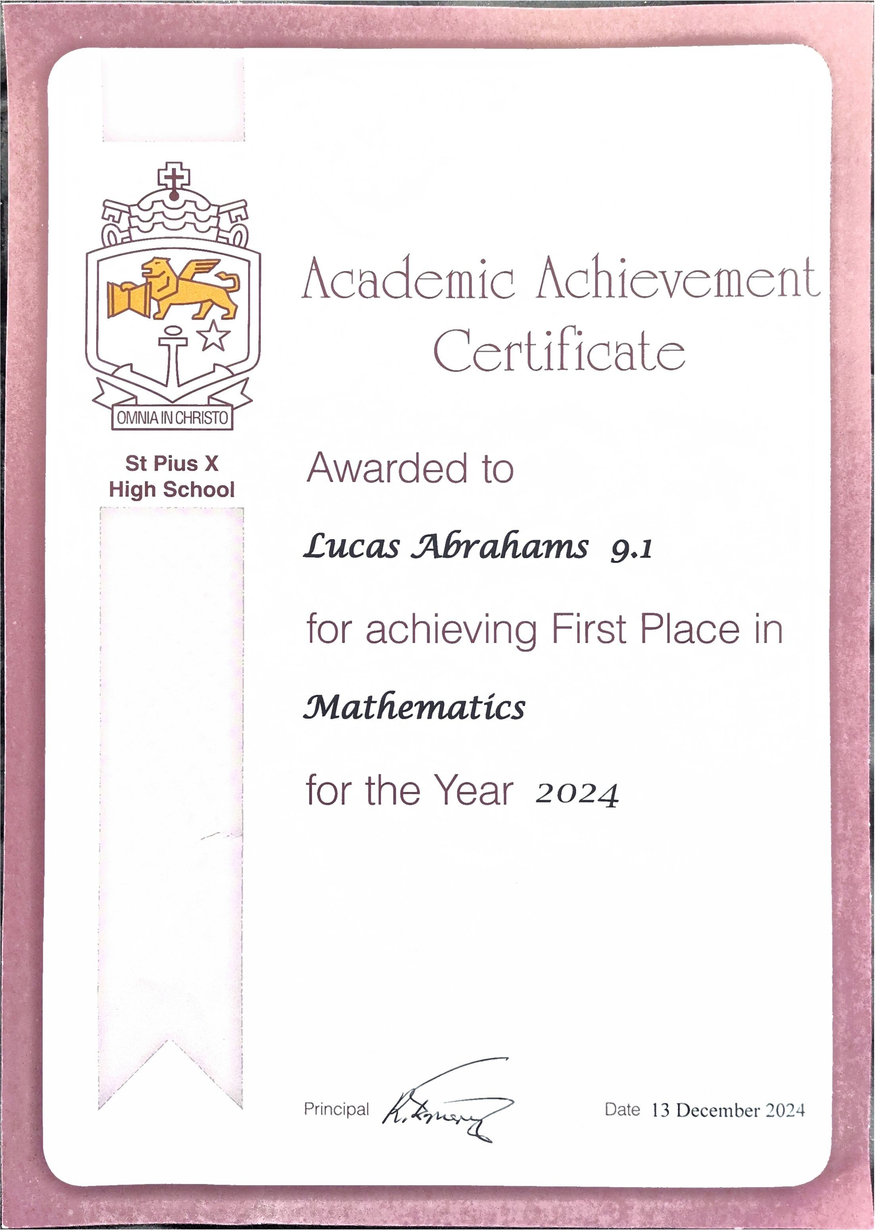 Certificate 2