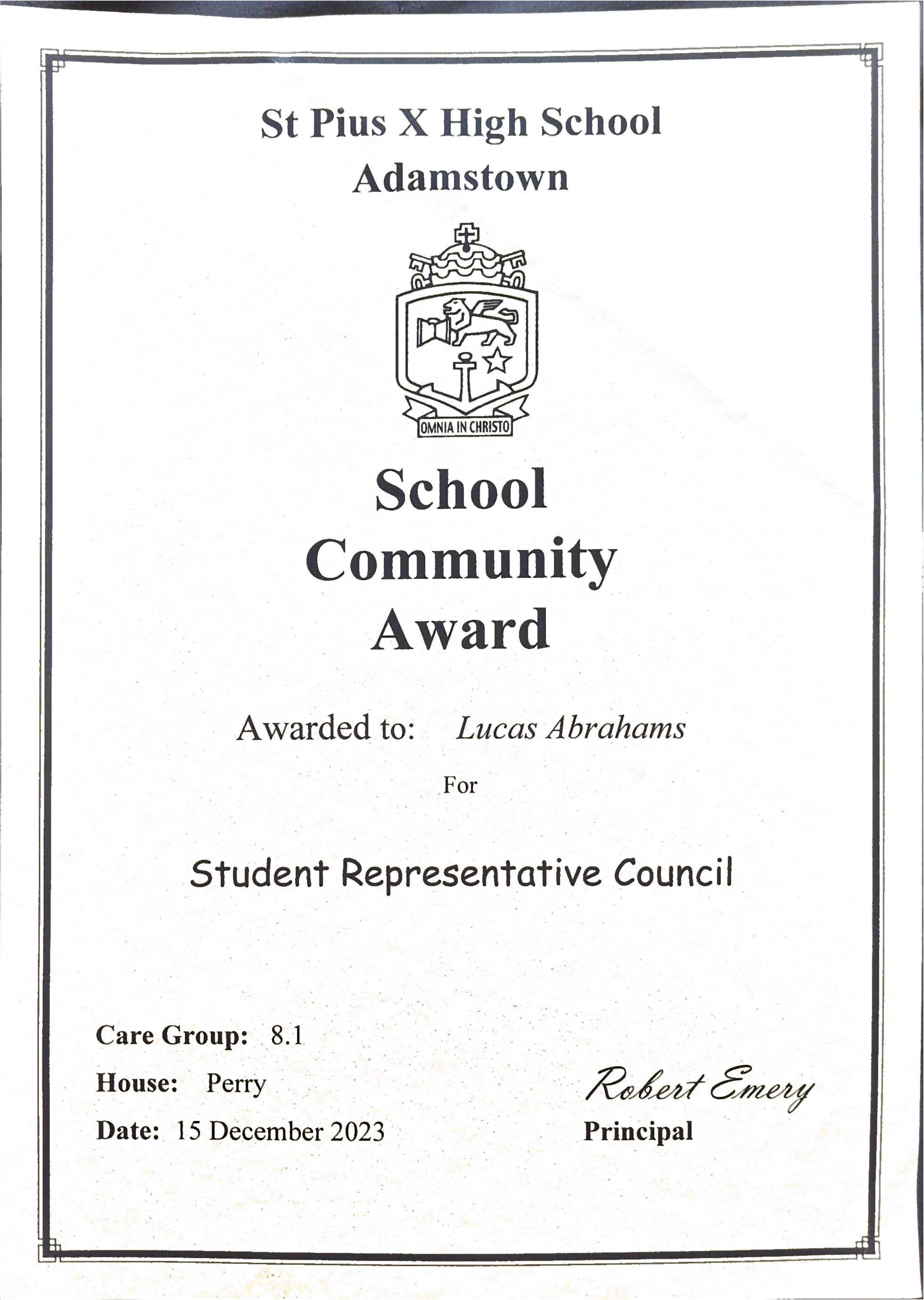 Certificate 3