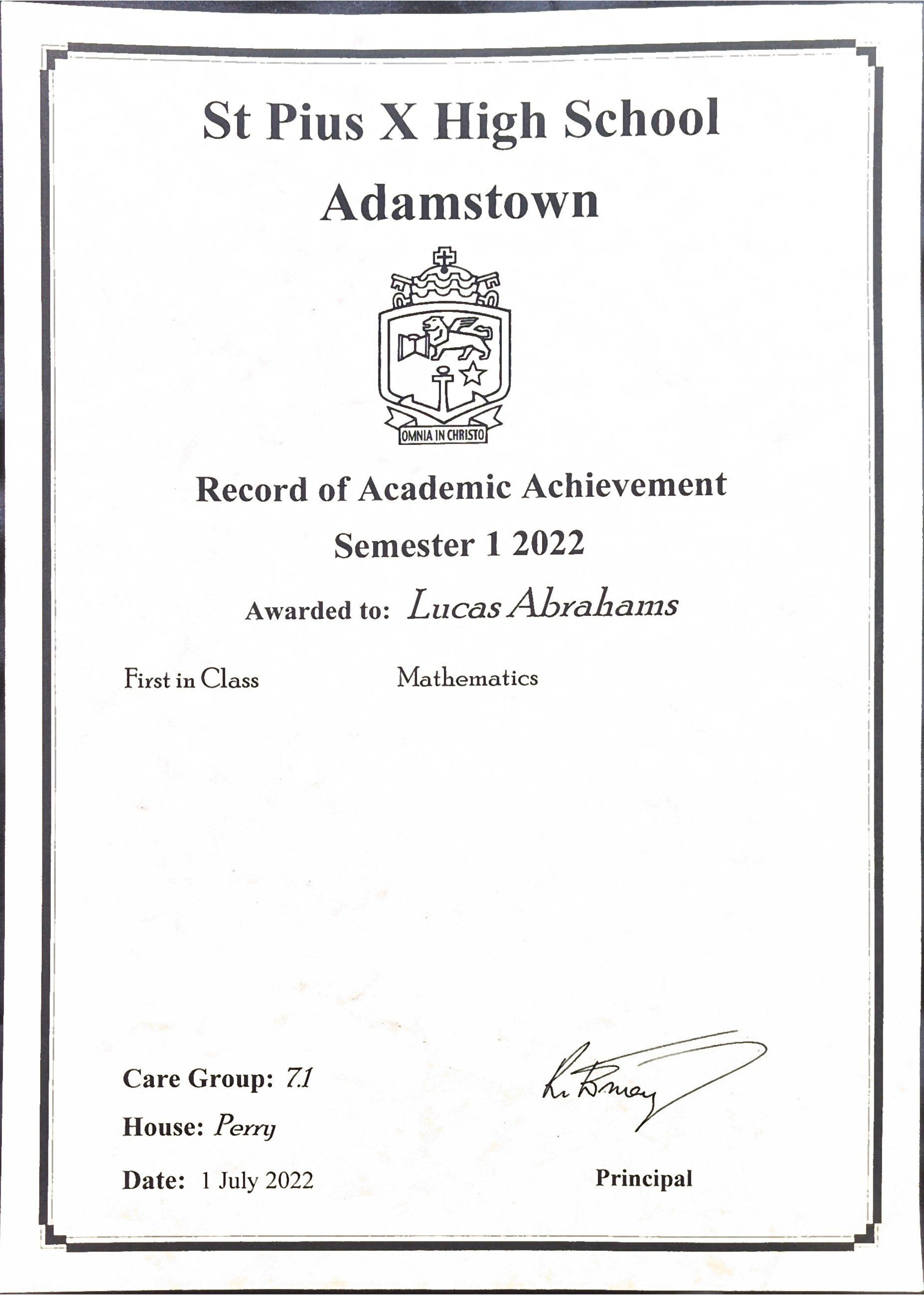 Certificate 3